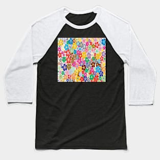Colorful flower Baseball T-Shirt